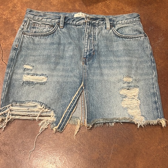 🎈SALE!! We The Free Denim Jean mini skirt - Picture 2 of 5